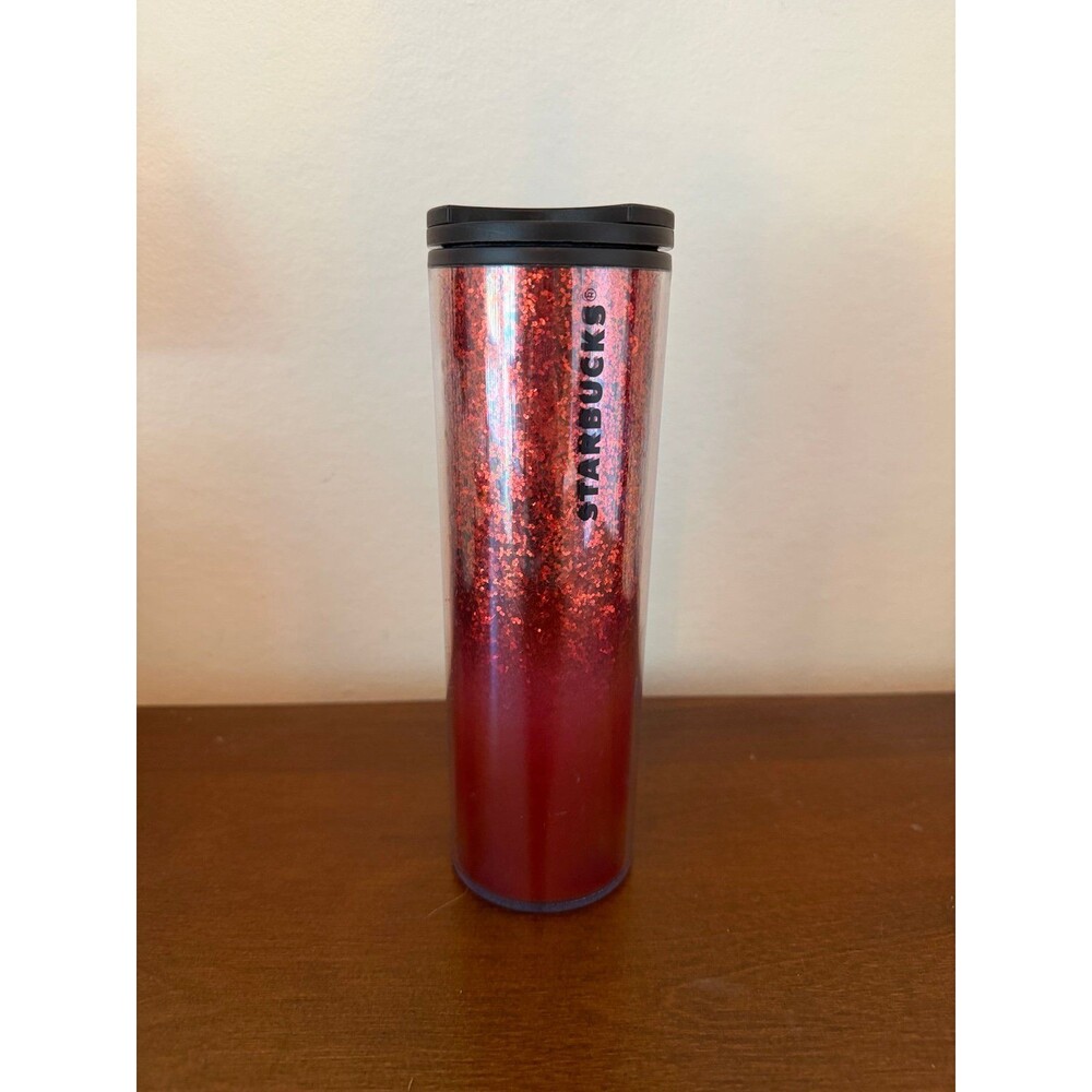 Starbucks Red Glitter 16 oz Tumbler
